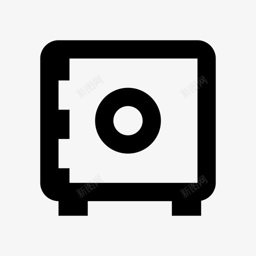 安全金融储物柜图标svg_新图网 https://ixintu.com 保护 储物柜 安全 货币符号图标 金融