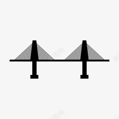 桥梁建筑旅游图标图标