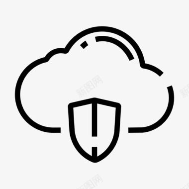云保护安全服务器图标图标