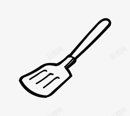 抹刀烘焙晚餐图标图标