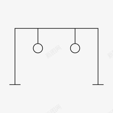 体操环体育锻炼图标图标