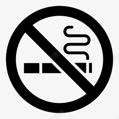 禁止吸烟吸烟火灾危险图标图标
