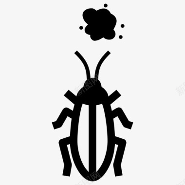 蟑螂小虫昆虫图标图标