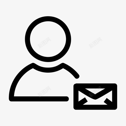 消息用户电子邮件个人图标svg_新图网 https://ixintu.com 个人 消息用户 电子邮件 配置文件