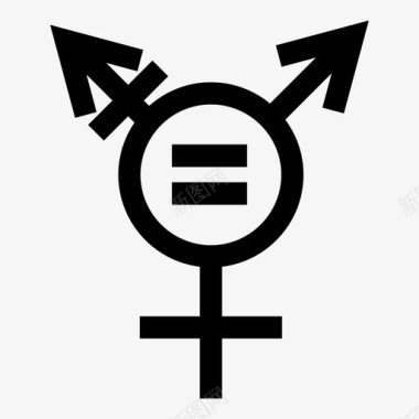 性别平等人图标图标