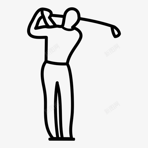 高尔夫高尔夫俱乐部射击图标svg_新图网 https://ixintu.com 射击 高尔夫 高尔夫俱乐部