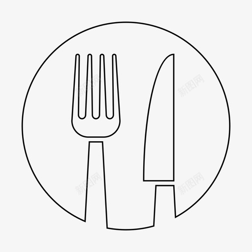 吃晚餐食物图标svg_新图网 https://ixintu.com 厨房 吃 晚餐 盘子 食物 餐厅