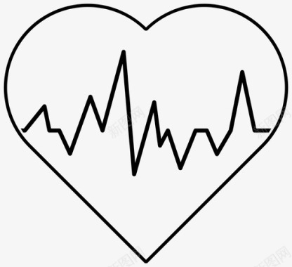 心跳心脏脉搏图标图标