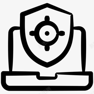 电脑保护笔记本电脑inky安全第6卷图标图标