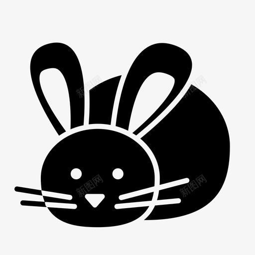兔子胡萝卜复活节图标svg_新图网 https://ixintu.com 兔子 复活节 复活节雕文 胡萝卜