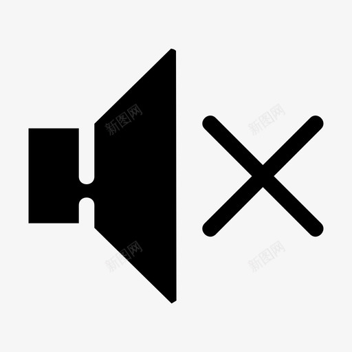 静音扬声器接口扬声器图标svg_新图网 https://ixintu.com 扬声器 接口 静音扬声器 音量