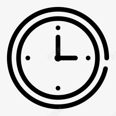时钟时间小时时间表图标图标