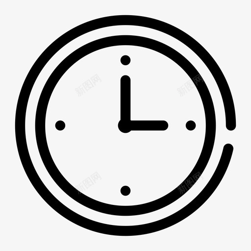 时钟时间小时时间表图标svg_新图网 https://ixintu.com 小时 手表 时钟时间 时间表 移动间隔媒体