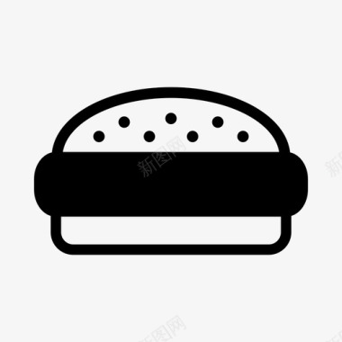 汉堡舒适食品美食图标图标