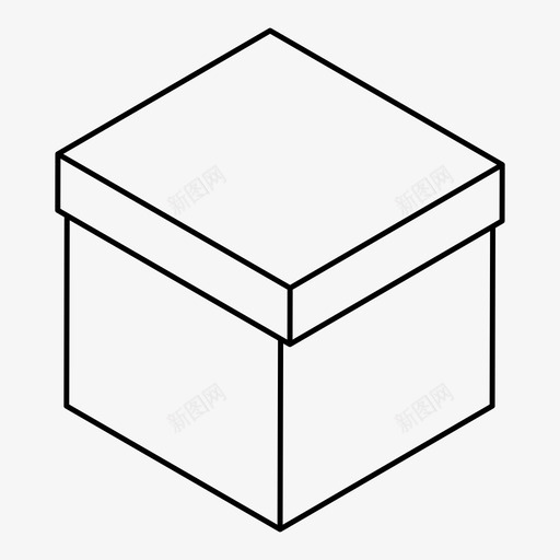 箱子纸板箱交货图标svg_新图网 https://ixintu.com 交货 储存 包装 箱子 纸板箱