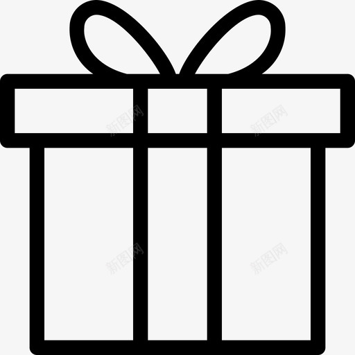 礼品盒生日礼物惊喜图标svg_新图网 https://ixintu.com 基本图标线 惊喜 生日礼物 礼品盒