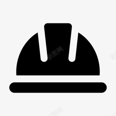 头盔建筑工建筑图标图标