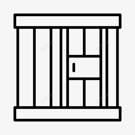 监狱牢房犯罪图标svg_新图网 https://ixintu.com 囚犯 国家监狱 牢房 犯罪 监狱 警察