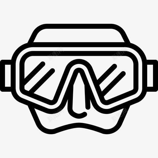 吸鼻眼镜运动海装图标svg_新图网 https://ixintu.com 吸鼻眼镜 海装 运动