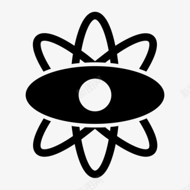 科学原子实验室图标图标