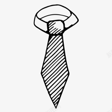 领带男式男式配件图标图标