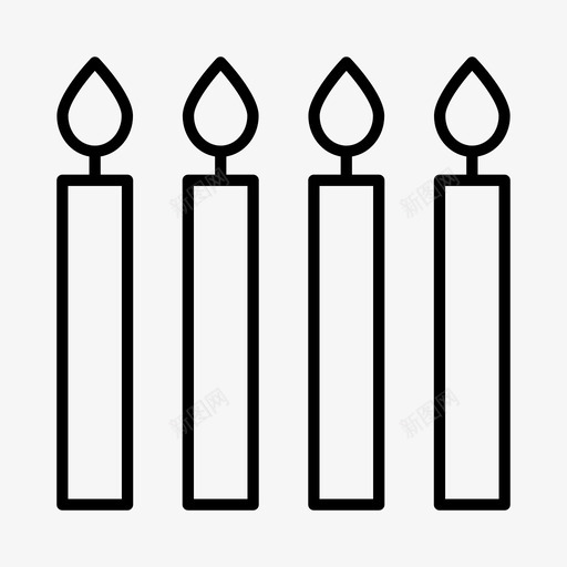 蜡烛生日蛋糕图标svg_新图网 https://ixintu.com 庆祝 派对装饰品 生日 聚会 蛋糕 蜡烛