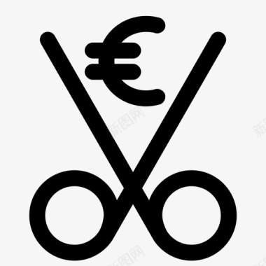 折扣欧元促销购物图标图标