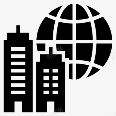 全球业务国际业务跨国业务图标图标