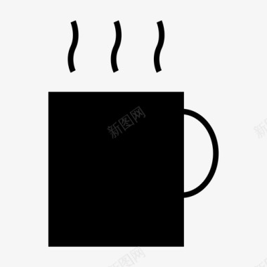 咖啡休息早晨图标图标