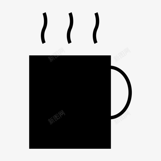 咖啡休息早晨图标svg_新图网 https://ixintu.com 休息 办公室 咖啡 工作 工作字形 早晨 杯子