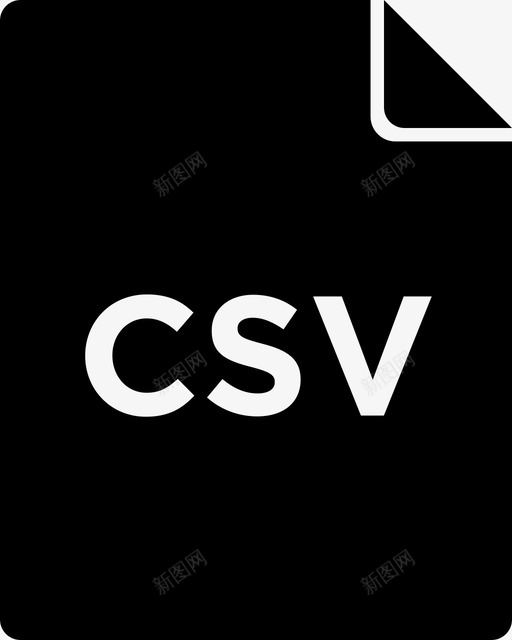 csv数据图标svg_新图网 https://ixintu.com csv 下载 填充文件图标 数字 数据 文件