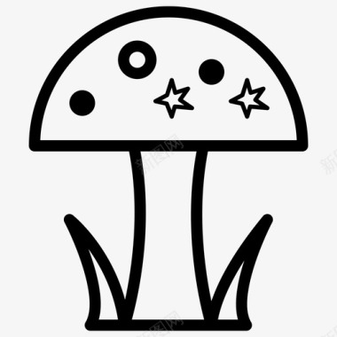 蘑菇鹅膏食物图标图标
