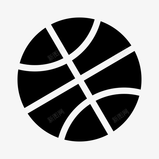 篮球田径游戏图标svg_新图网 https://ixintu.com 体育 健身房 游戏 田径 篮球