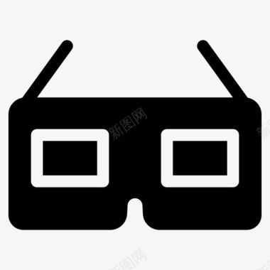 智能眼镜护目镜技术图标图标