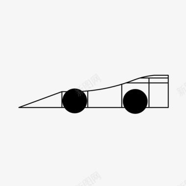 赛车汽车跑车图标图标