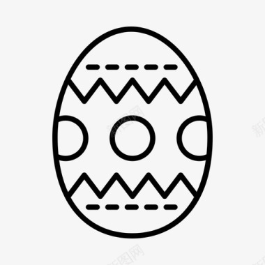 复活节彩蛋复活节装饰彩绘图标图标