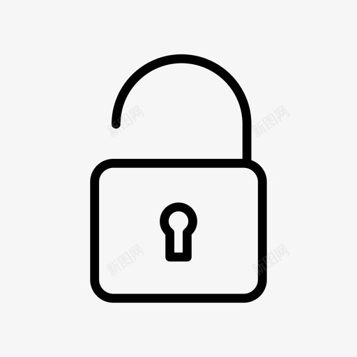 安全数据保护锁定图标svg_新图网 https://ixintu.com 安全 数据保护 电子商务 解锁 锁定 风险