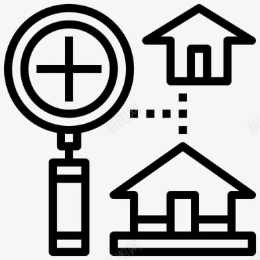 在线房屋搜索房产住宅图标图标