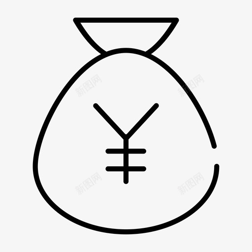 日元包银行货币图标svg_新图网 https://ixintu.com 业务5缺口薄 日元包 货币 银行