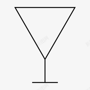 马提尼杯饮料口渴图标图标