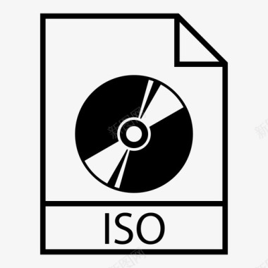 光盘映像文件类型iso图标图标