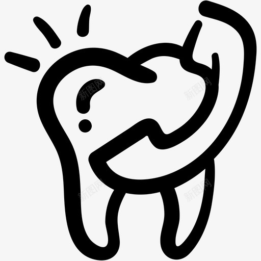 牙科服务电话联系方式图标svg_新图网 https://ixintu.com 牙科服务 牙科涂鸦 电话 联系方式