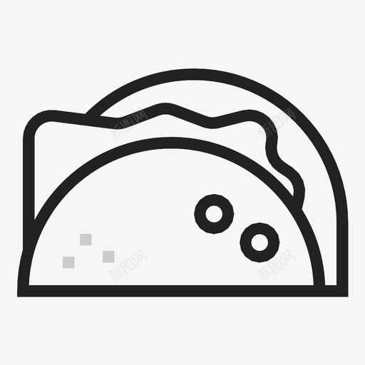 奎萨迪拉开胃菜墨西哥图标svg_新图网 https://ixintu.com 墨西哥 奎萨迪拉 小吃 开胃菜