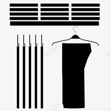 服装服装店时装图标图标