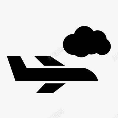飞机飞行物流符号图标图标