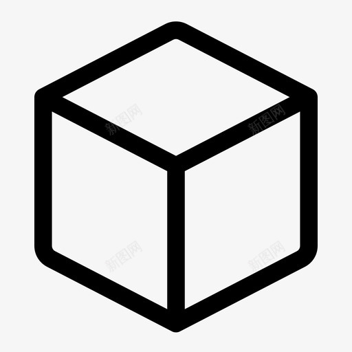 立方体三维长方形图标svg_新图网 https://ixintu.com 三维 体积 方形 清晰通用 立方体 长方形