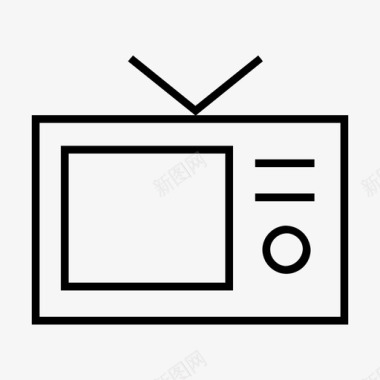 电视天线电视电子产品图标图标