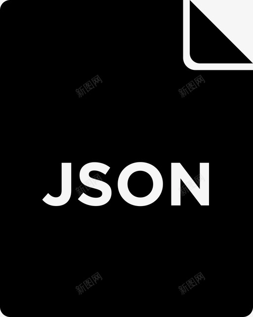 json代码图标svg_新图网 https://ixintu.com javascript对象表示法 java脚本 json 下载 代码 填充文件图标 文件