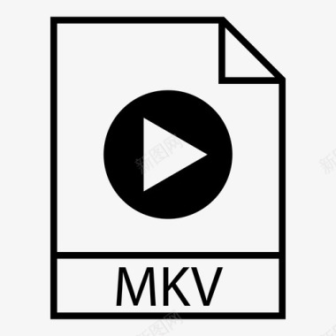 视频文件类型matroska图标图标