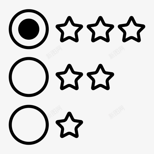 评分反馈星级图标svg_新图网 https://ixintu.com 反馈 星级 评分